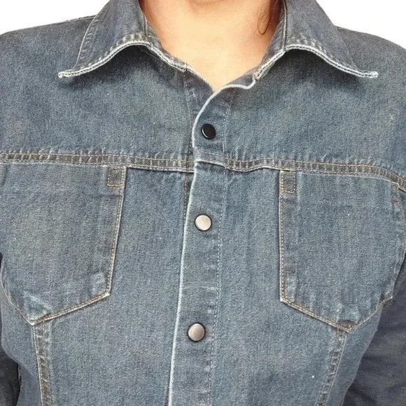 Willi Smith Womens Shacket Blouse Button Up Size Large - Picture 9 of 15